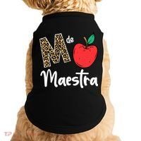 M De Maestra Bilingue Spanish Latina Teacher Appreciation Doggie Tank thumb 0