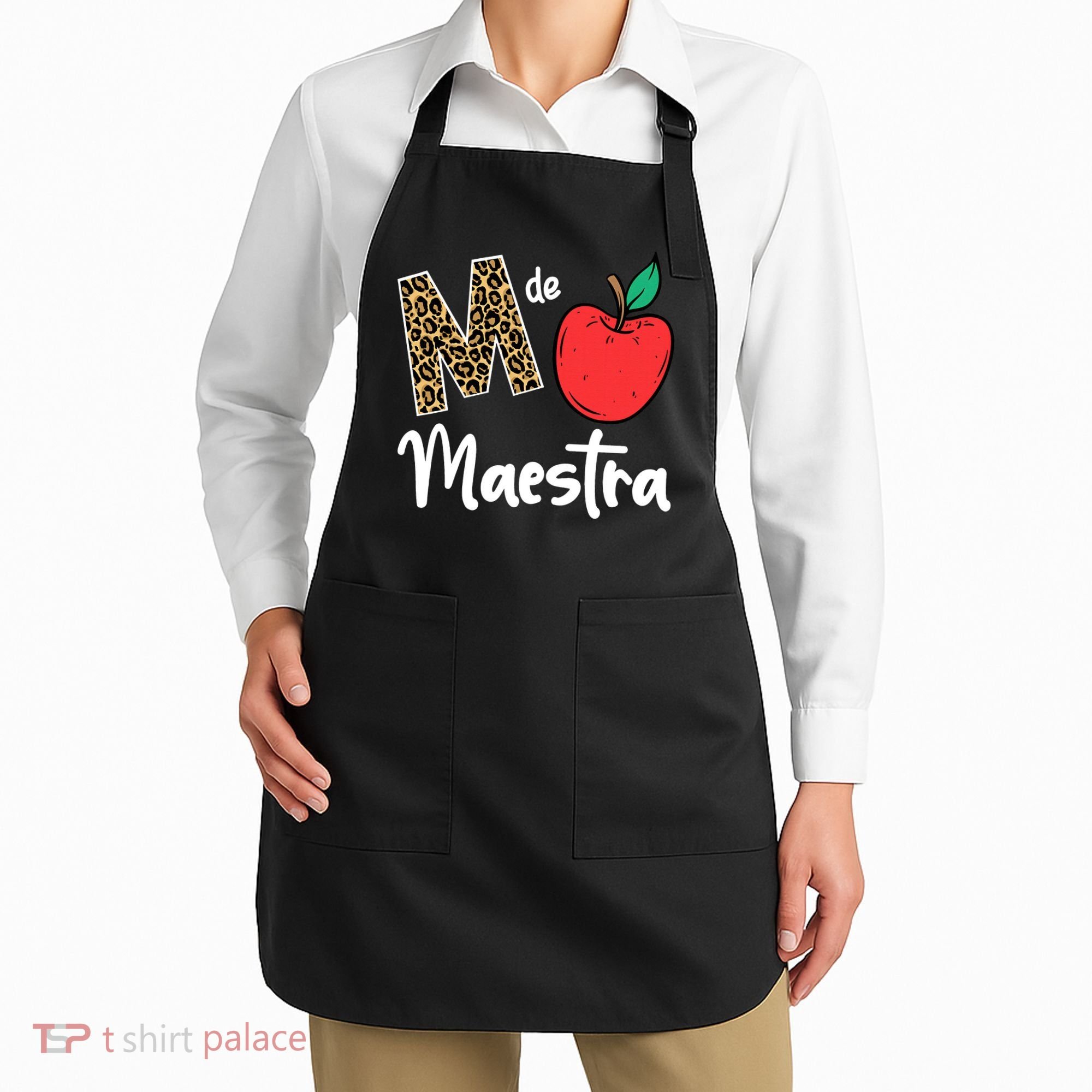 M De Maestra Bilingue Spanish Latina Teacher Appreciation Apron