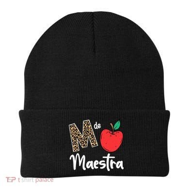 M De Maestra Bilingue Spanish Latina Teacher Appreciation Beanie