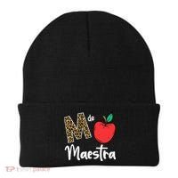 M De Maestra Bilingue Spanish Latina Teacher Appreciation Beanie thumb 0
