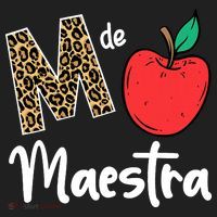 M De Maestra Bilingue Spanish Latina Teacher Appreciation Beanie thumb 2