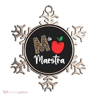 M De Maestra Bilingue Spanish Latina Teacher Appreciation Ornament