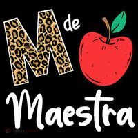 M De Maestra Bilingue Spanish Latina Teacher Appreciation Ornament thumb 1