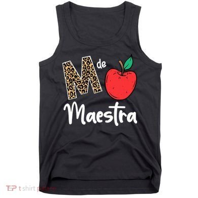 M De Maestra Bilingue Spanish Latina Teacher Appreciation Tank Top