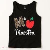 M De Maestra Bilingue Spanish Latina Teacher Appreciation Tank Top thumb 2