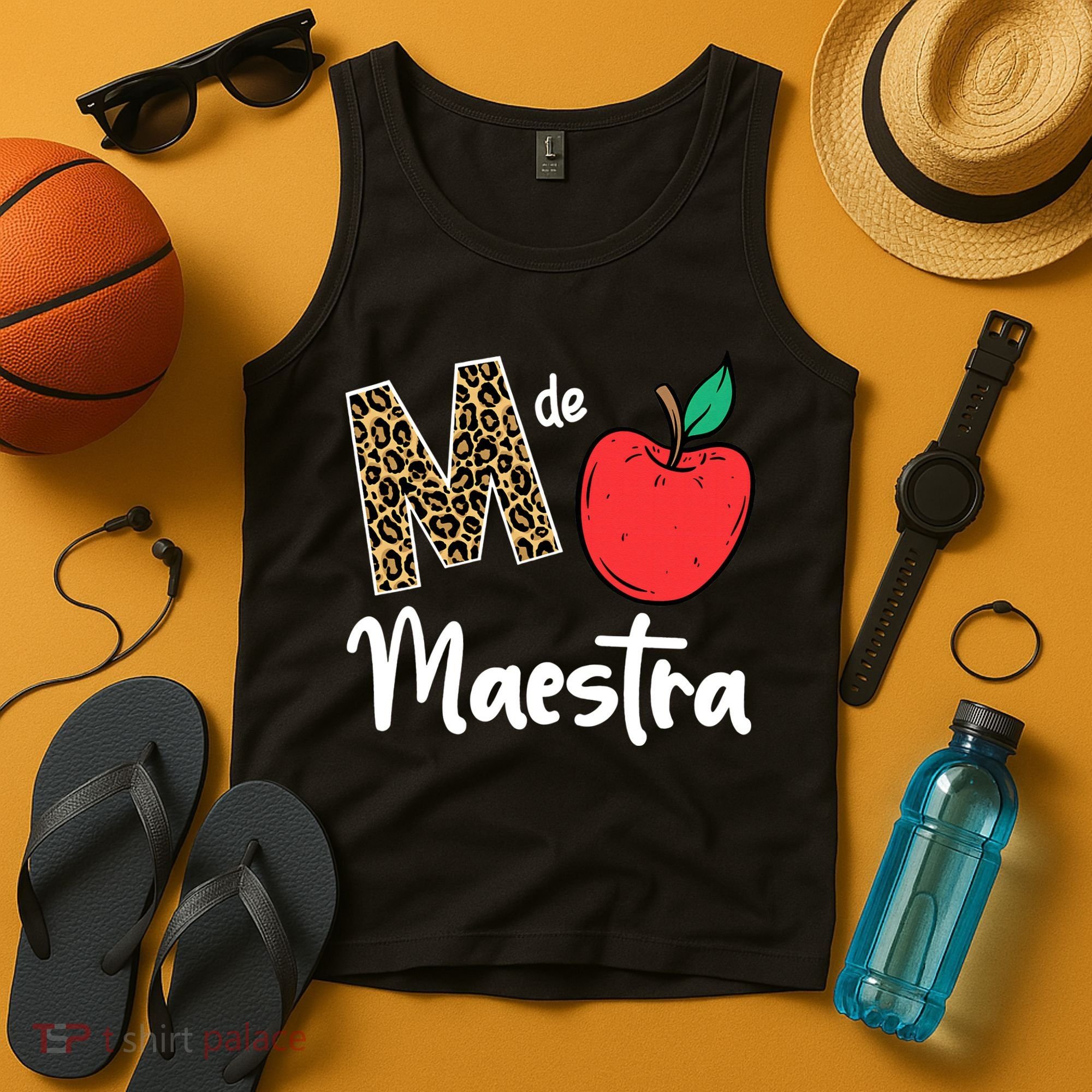 M De Maestra Bilingue Spanish Latina Teacher Appreciation Tank Top