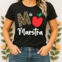 M De Maestra Bilingue Spanish Latina Teacher Appreciation Women's T-Shirt thumb 2