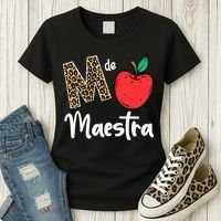 M De Maestra Bilingue Spanish Latina Teacher Appreciation Women's T-Shirt thumb 3