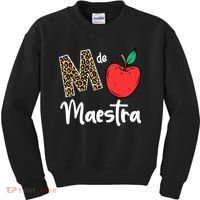M De Maestra Bilingue Spanish Latina Teacher Appreciation Kids Sweatshirt thumb 0