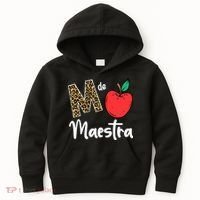 M De Maestra Bilingue Spanish Latina Teacher Appreciation Kids Hoodie thumb 0