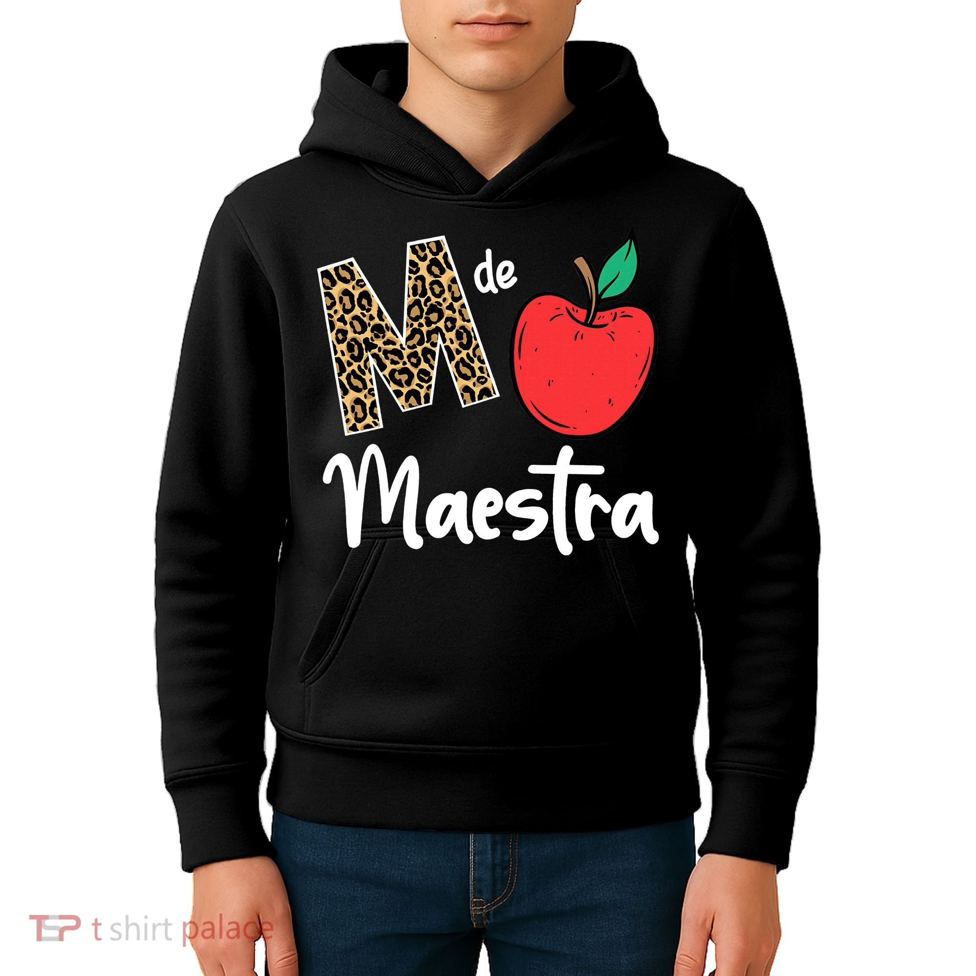 M De Maestra Bilingue Spanish Latina Teacher Appreciation Kids Hoodie