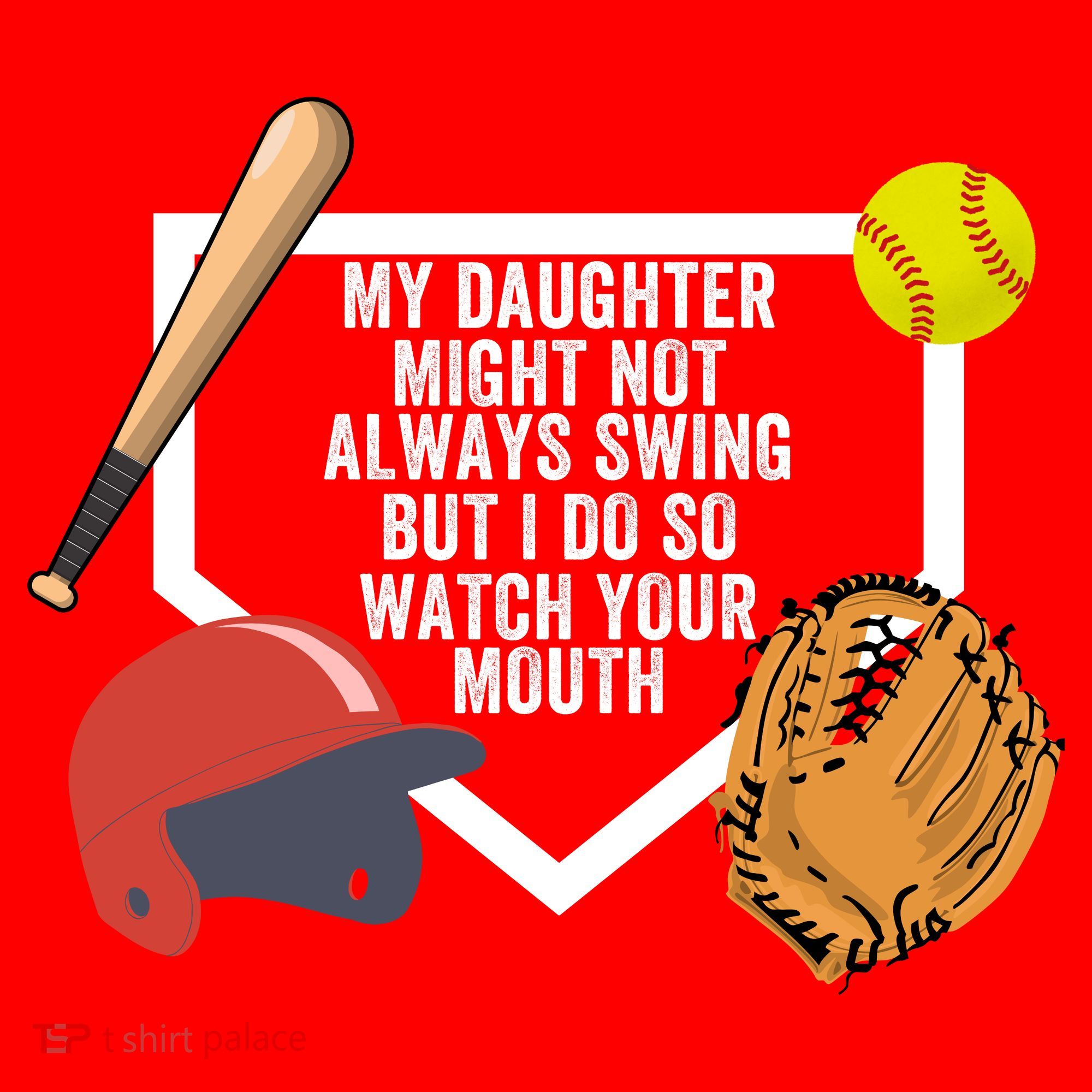 My Daughter Might Not Always Swing But I Do So Watch Your Mouth Santa Hat