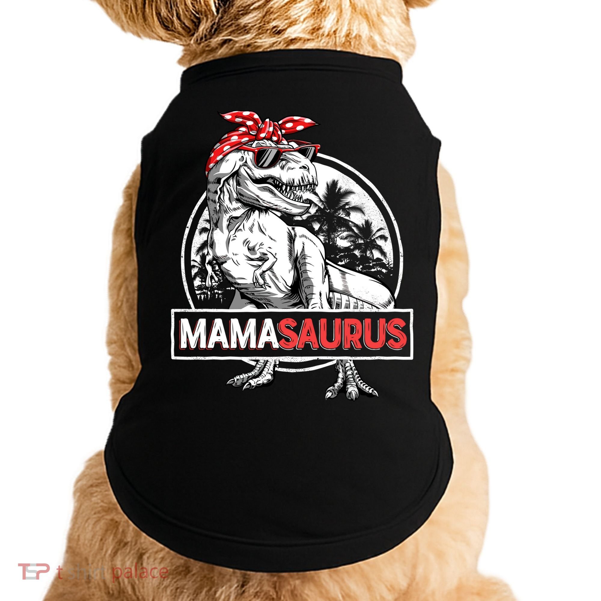 Mothers Day Mamasaurus T Rex Dinosaur Funny Mama Saurus Mother's Day Doggie Tank
