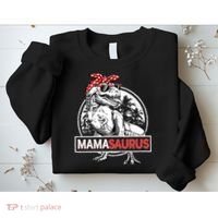 Mothers Day Mamasaurus T Rex Dinosaur Funny Mama Saurus Mother's Day Sweatshirt thumb 2