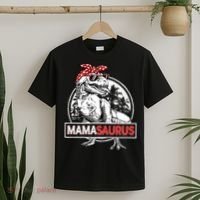 Mothers Day Mamasaurus T Rex Dinosaur Funny Mama Saurus Mother's Day T-Shirt thumb 2