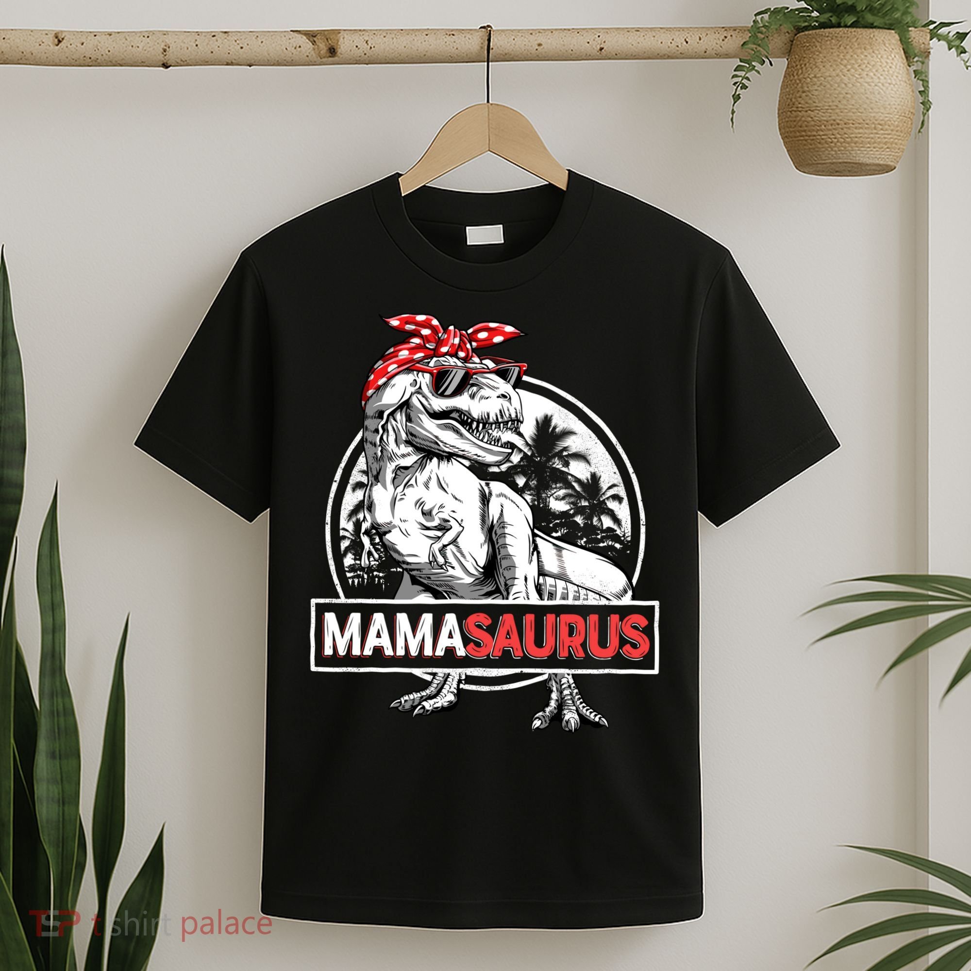 Mothers Day Mamasaurus T Rex Dinosaur Funny Mama Saurus Mother's Day T-Shirt
