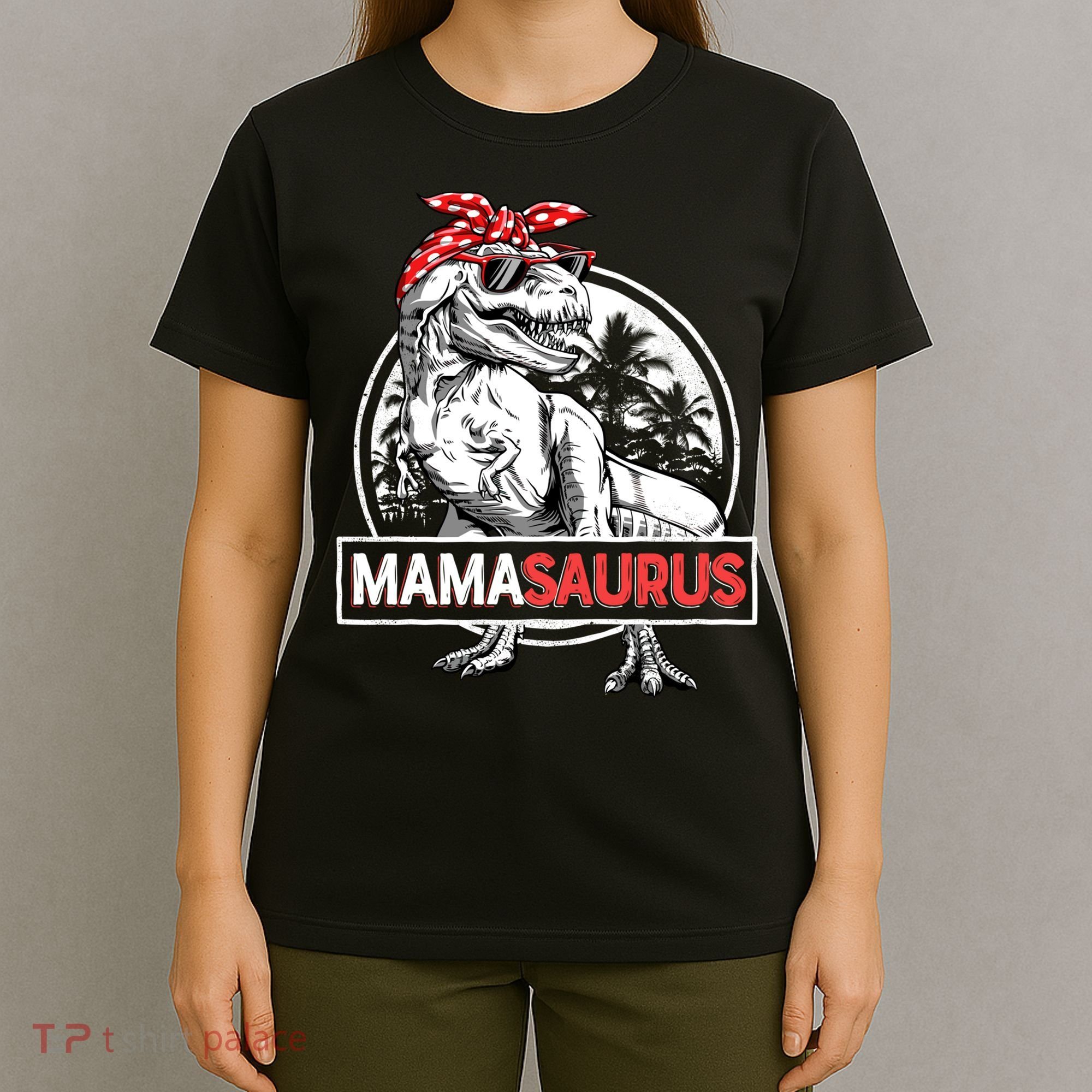Mothers Day Mamasaurus T Rex Dinosaur Funny Mama Saurus Mother's Day T-Shirt