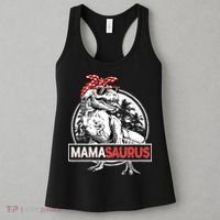 Mothers Day Mamasaurus T Rex Dinosaur Funny Mama Saurus Mother's Day Women's Tank Top thumb 3