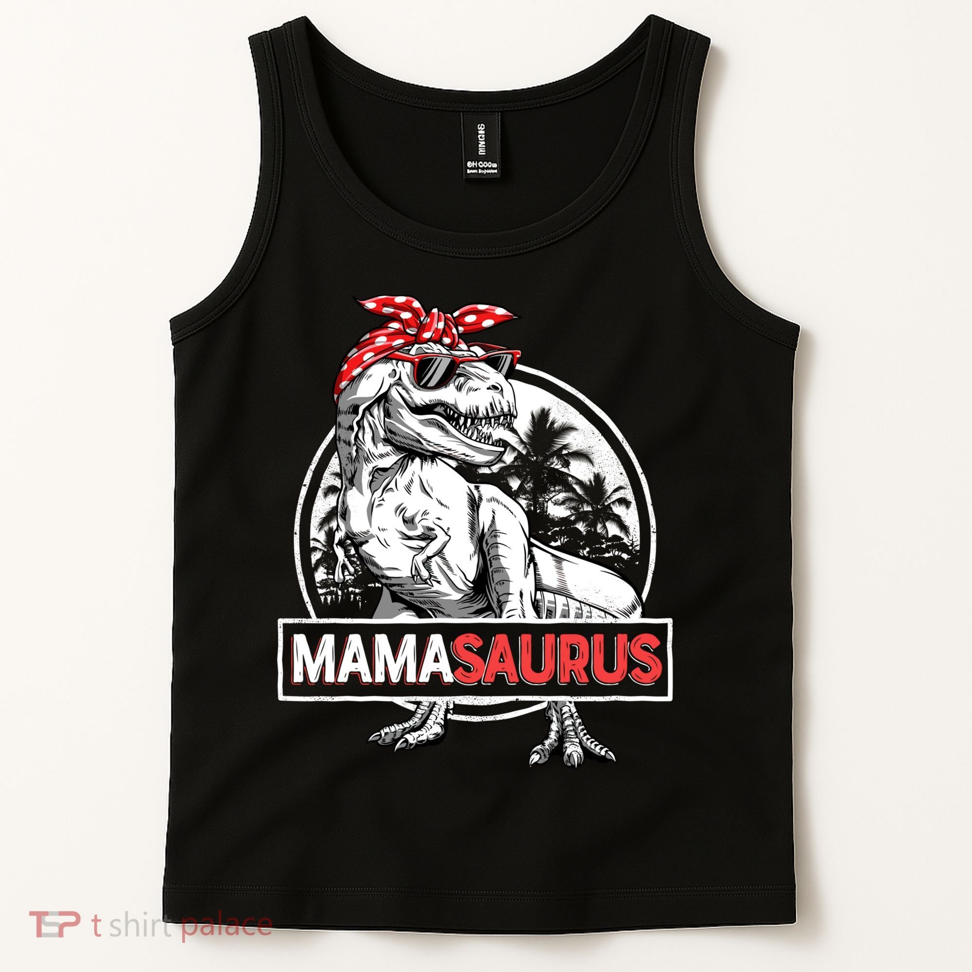 Mothers Day Mamasaurus T Rex Dinosaur Funny Mama Saurus Mother's Day Tank Top