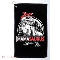 Mothers Day Mamasaurus T Rex Dinosaur Funny Mama Saurus Mother's Day Golf Towel thumb 0