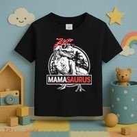 Mothers Day Mamasaurus T Rex Dinosaur Funny Mama Saurus Mother's Day Toddler T-Shirt thumb 3