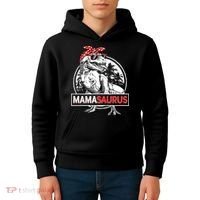 Mothers Day Mamasaurus T Rex Dinosaur Funny Mama Saurus Mother's Day Kids Hoodie thumb 4