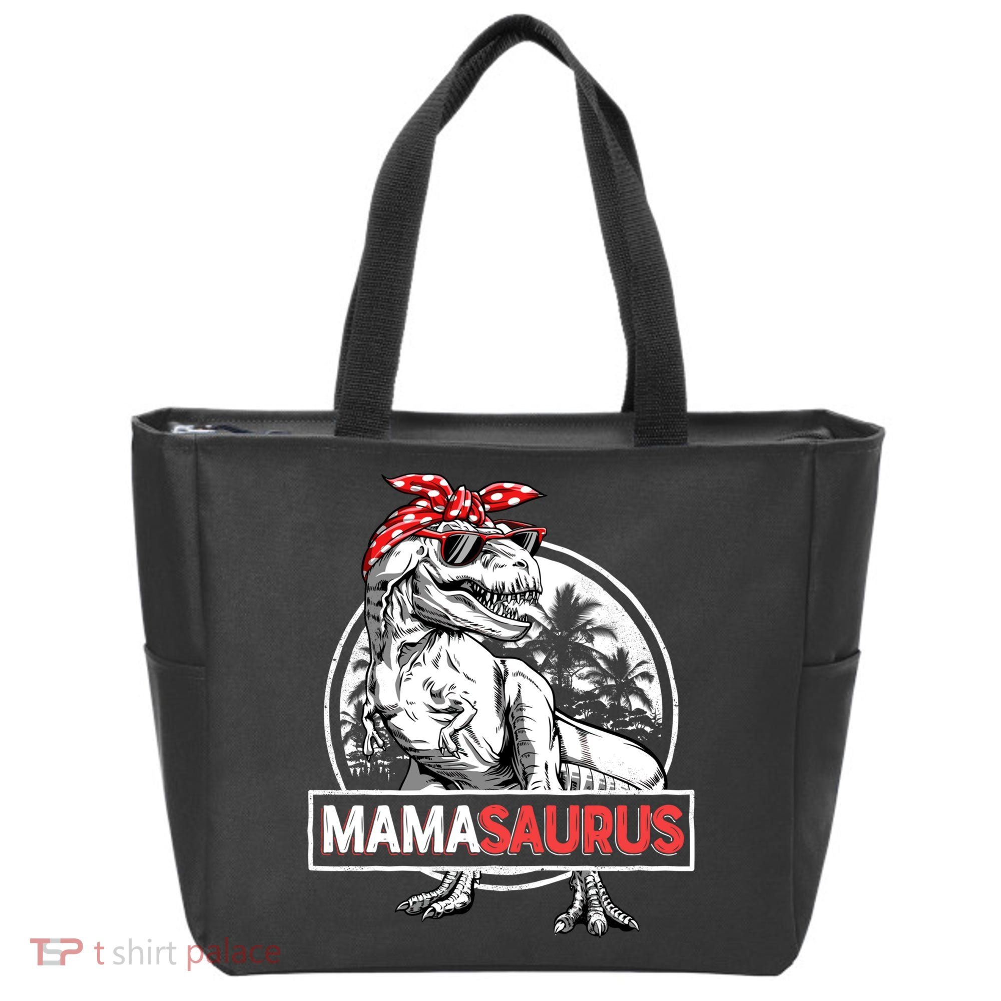 Mothers Day Mamasaurus T Rex Dinosaur Funny Mama Saurus Mother's Day Tote Bag