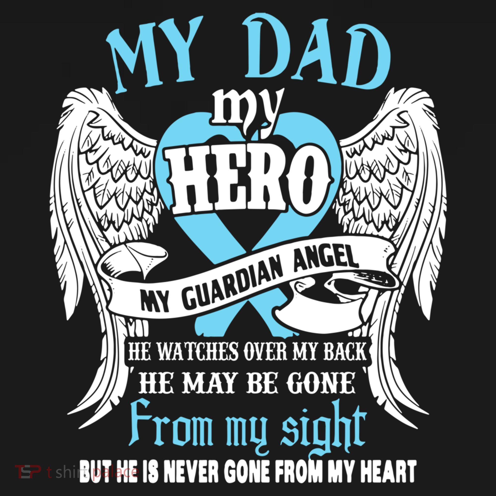 My Dad My Hero My Guardian Angel He Watches Over My Back Gift Doggie Tank