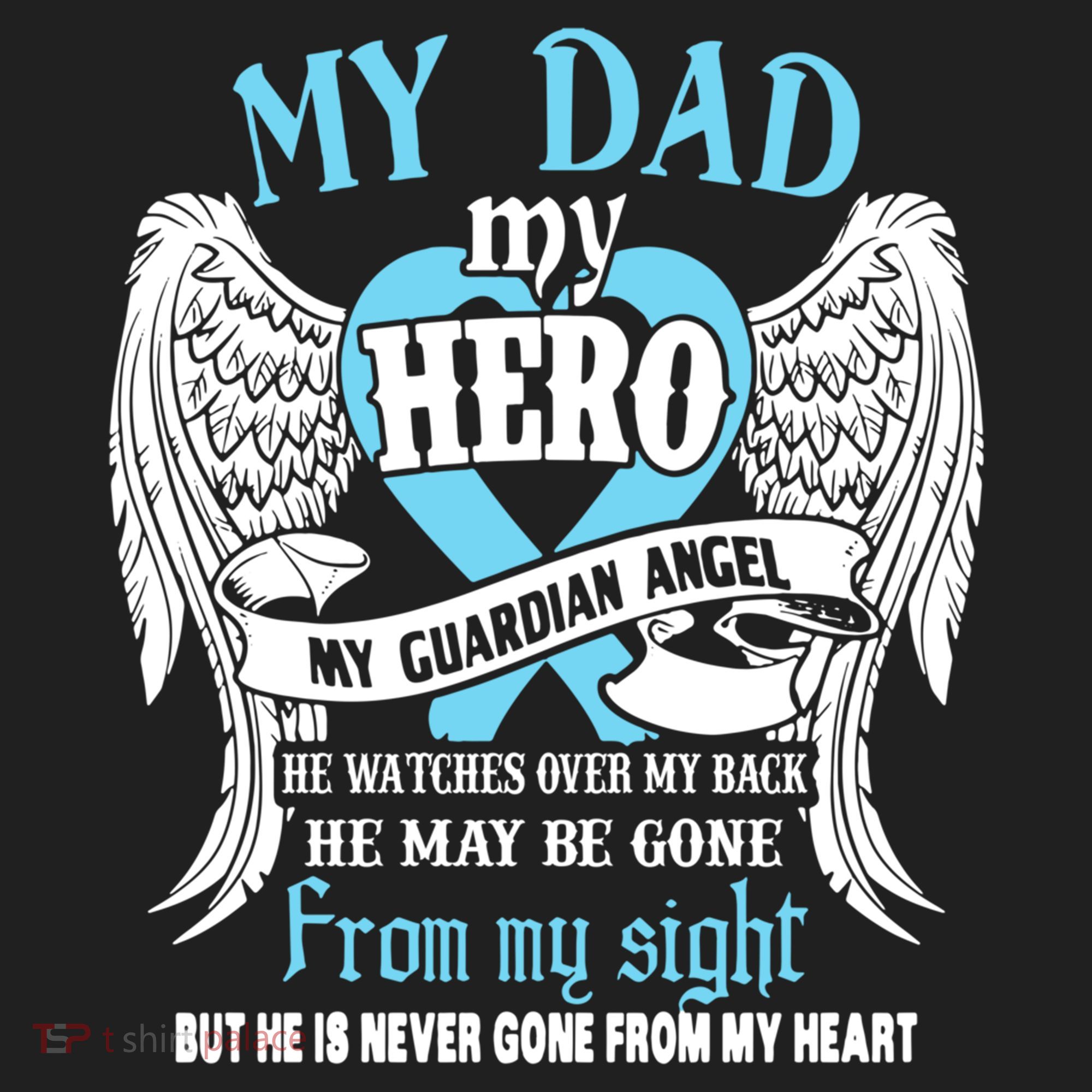 My Dad My Hero My Guardian Angel He Watches Over My Back Gift Beanie