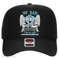 My Dad My Hero My Guardian Angel He Watches Over My Back Gift Hat thumb 0