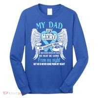 My Dad My Hero My Guardian Angel He Watches Over My Back Gift Long Sleeve Shirt thumb 0