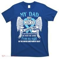 My Dad My Hero My Guardian Angel He Watches Over My Back Gift T-Shirt thumb 0
