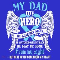 My Dad My Hero My Guardian Angel He Watches Over My Back Gift Women's Tank Top thumb 5