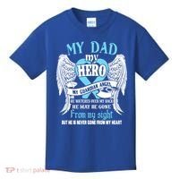 My Dad My Hero My Guardian Angel He Watches Over My Back Gift Kids T-Shirt thumb 0