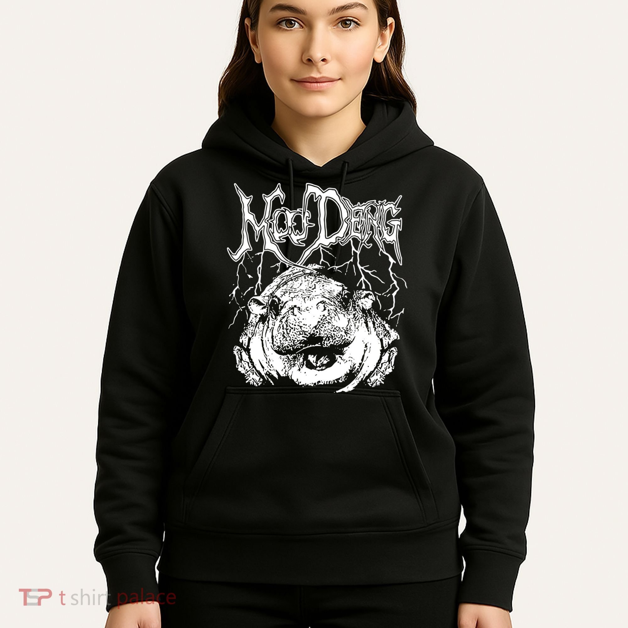 Moo Deng Metal Hoodie