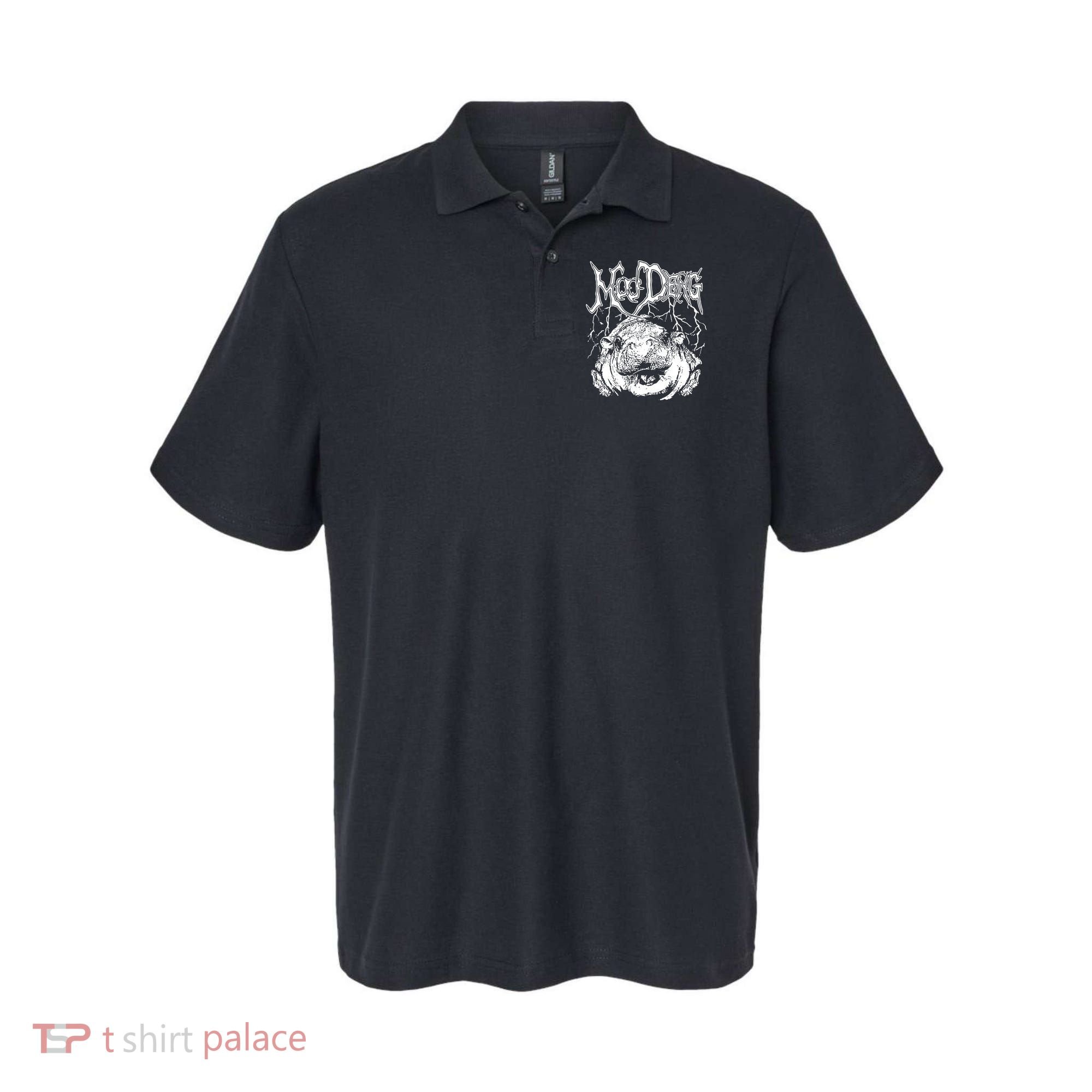 Moo Deng Metal Polo