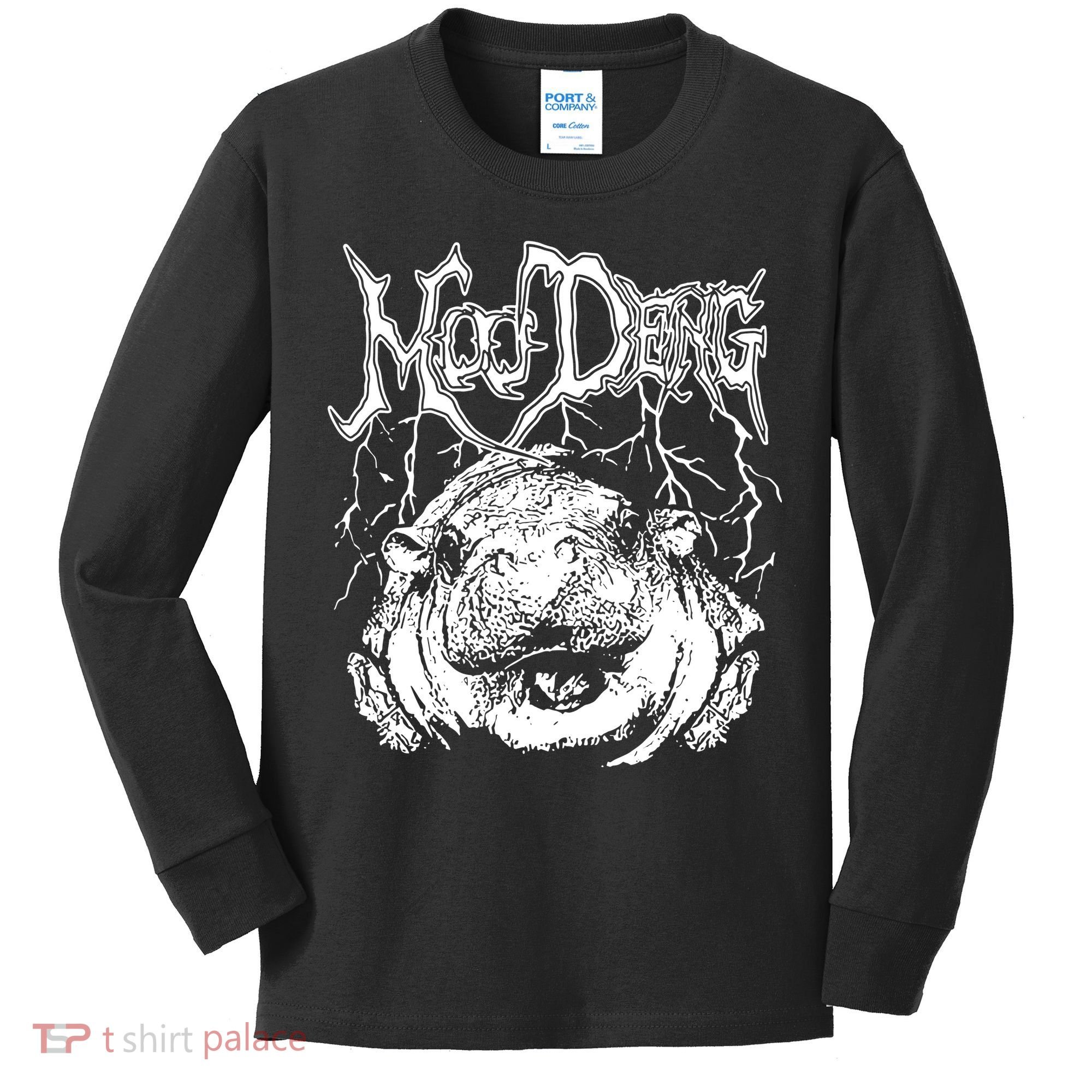 Moo Deng Metal Kids Long Sleeve Shirt