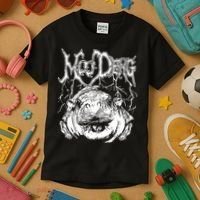 Moo Deng Metal Kids T-Shirt thumb 3
