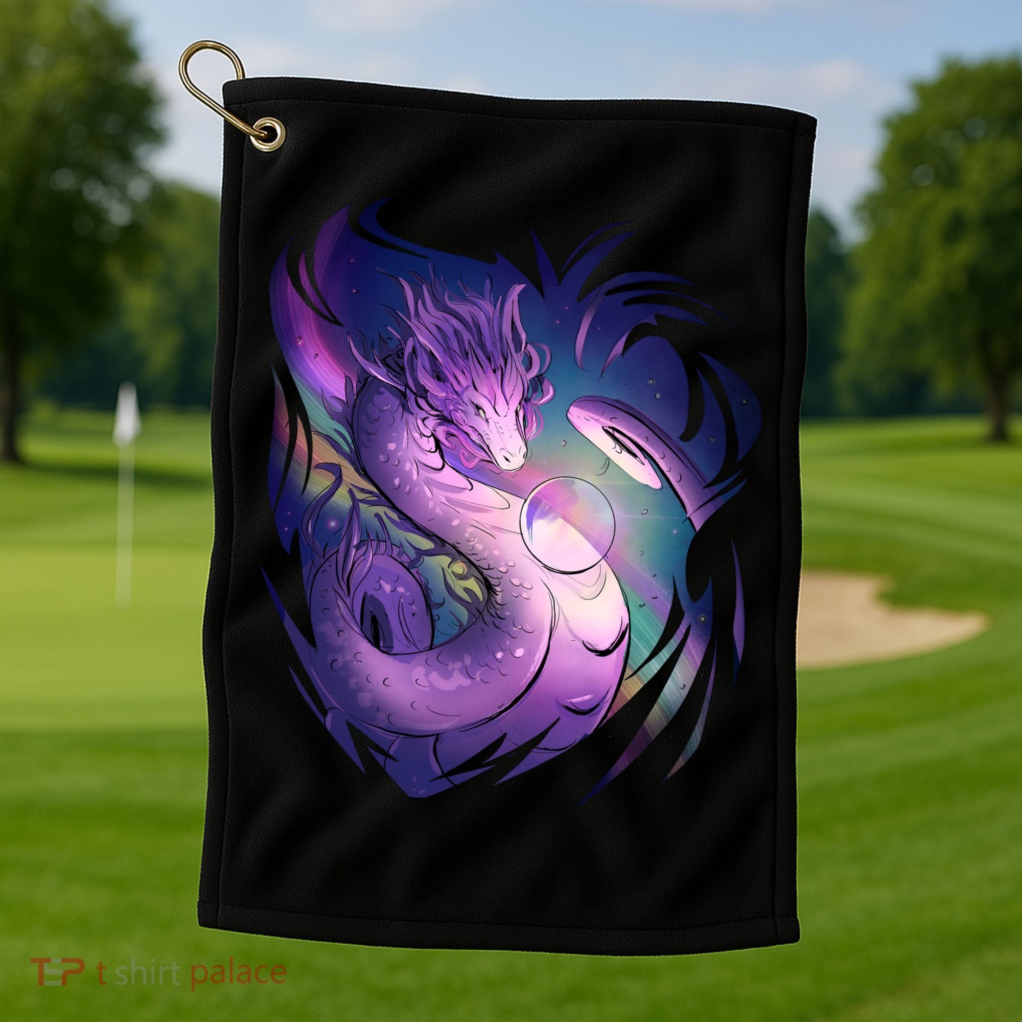 Mystical Dragon Golf Towel