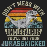Mens Don't Mess With Unclesaurus You'll Get Jurasskicked Uncle Women's Sweatshirt thumb 2