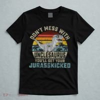 Mens Don't Mess With Unclesaurus You'll Get Jurasskicked Uncle T-Shirt thumb 5