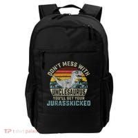 Mens Don't Mess With Unclesaurus You'll Get Jurasskicked Uncle Backpack thumb 0