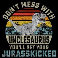 Mens Don't Mess With Unclesaurus You'll Get Jurasskicked Uncle Baby Bodysuit thumb 2