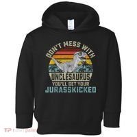 Mens Don't Mess With Unclesaurus You'll Get Jurasskicked Uncle Toddler Hoodie thumb 0