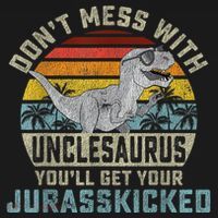 Mens Don't Mess With Unclesaurus You'll Get Jurasskicked Uncle Toddler Hoodie thumb 2