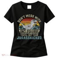 Mens Don't Mess With Unclesaurus You'll Get Jurasskicked Uncle Women's T-Shirt thumb 0