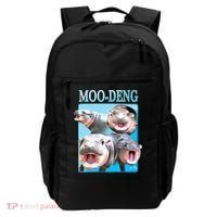 Moo Deng Meme Hippo Funny Backpack thumb 0