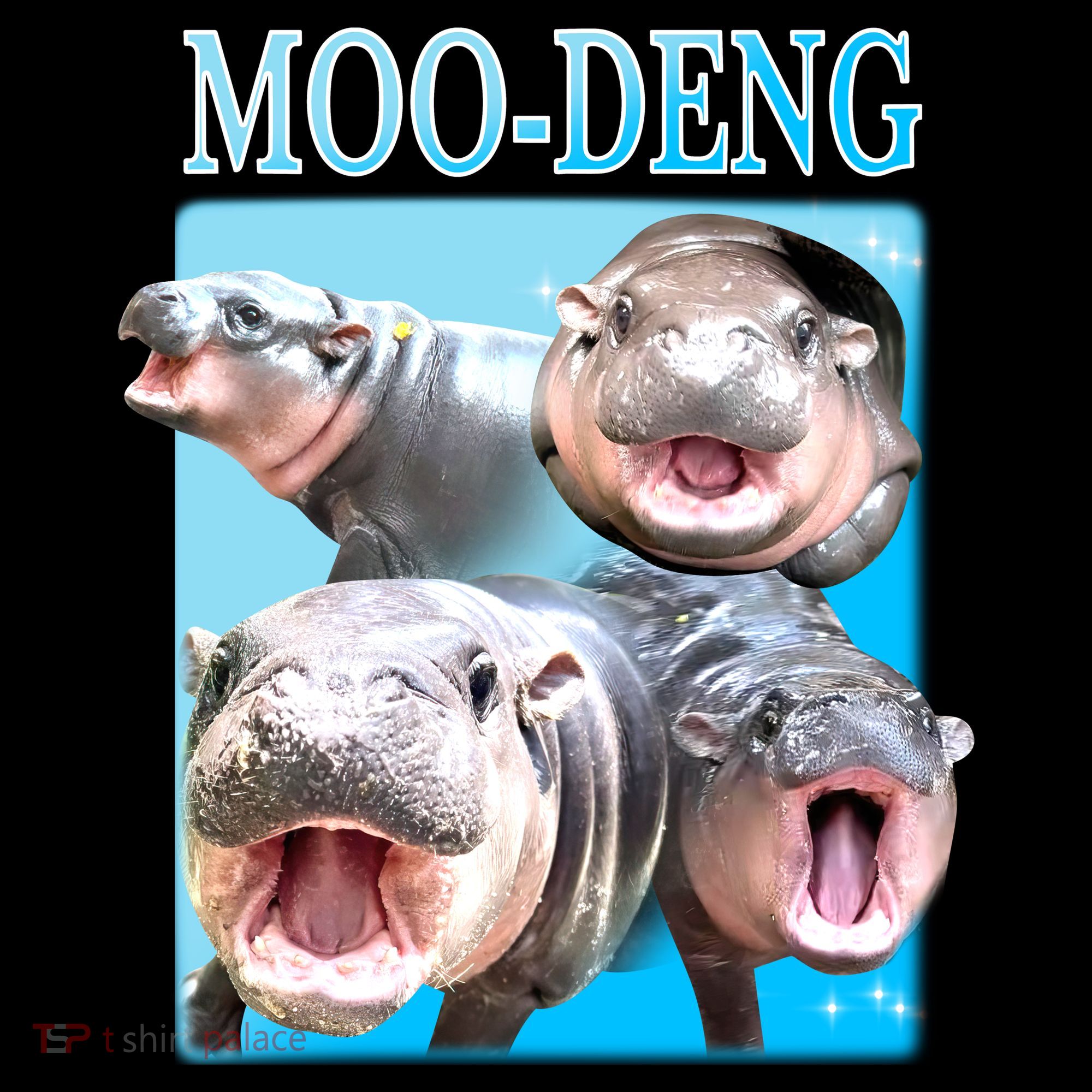 Moo Deng Meme Hippo Funny Backpack