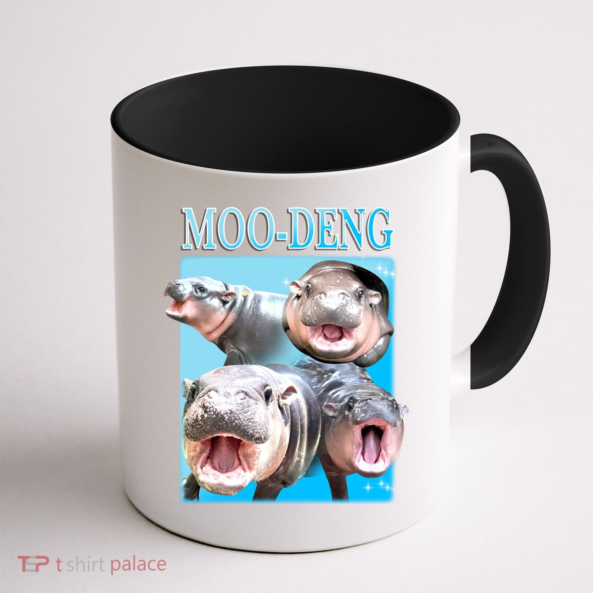 Moo Deng Meme Hippo Funny Coffee Mug