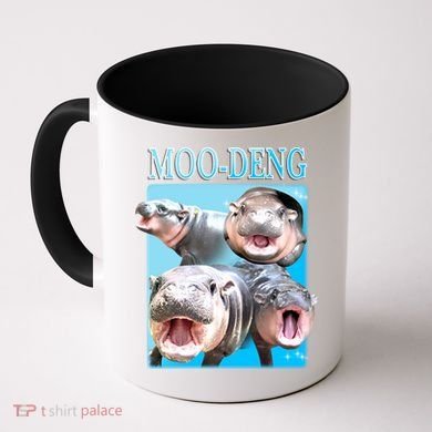 Moo Deng Meme Hippo Funny Coffee Mug